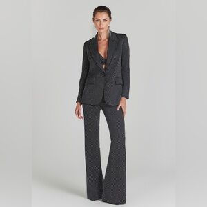 Nadine Merabi Kira Black Blazer & Pants Set S/XS Never Worn